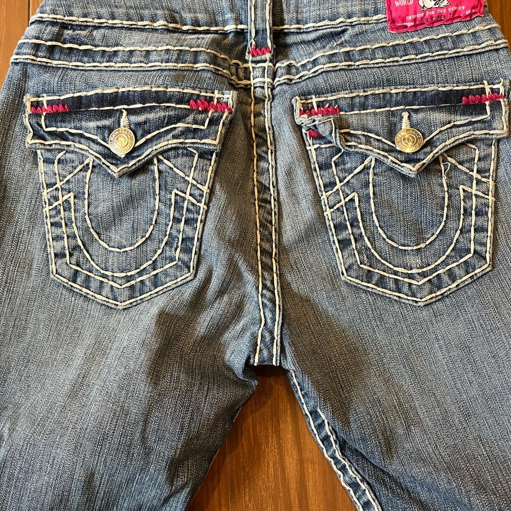 True Religion World Tour Jeans Size 27  Skinny Medium Wash